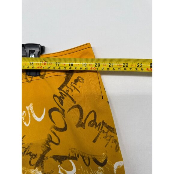 Quiksilver Board Shorts Mens 38 10" Script Logo AOP Beach Swim Trunks Grunge - Picture 4 of 6